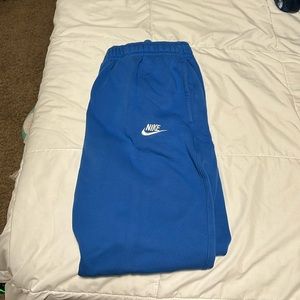 blue nike joggers/sweats